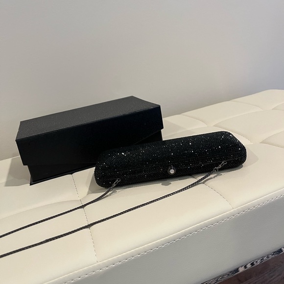 Black sequin evening bag - Picture 4 of 7